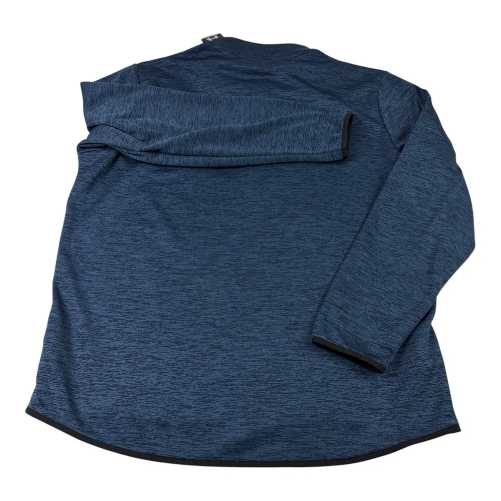 Under Armour Mens 2XL Academy Blue Heathered Quarter Zip Pullover 1357145 NEW - Picture 3 of 10